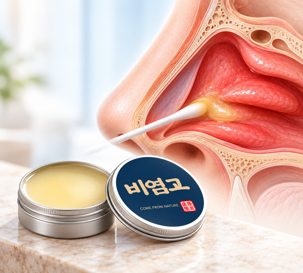 비염 비점막에 직접 적용하는 한약 외용제 비염고